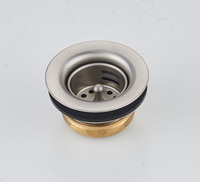 Accesorios de Drenaje para Fregadero de Cocina Modernos y Duraderos de Latón, Precio de Fábrica, Colador, Tapón de Drenaje de Silicona