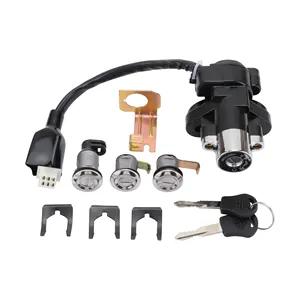 GOOFIT 12V 5A 6 Pin Motorcycle Ignition Switch Key Lock Set for Jonway YY250T 250cc Moped Scooter