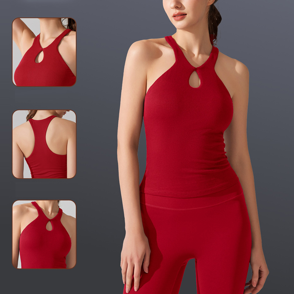 Hot Sale Breathable Lightweight Women's Yoga Bra Tank Top Four-Way Stretch Shock-Absorbing High Strength for Gym Running Daily