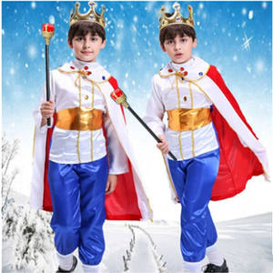 <span class=keywords><strong>Petit</strong></span> <span class=keywords><strong>Prince</strong></span> enfants Costume ensemble pour garçons Royal <span class=keywords><strong>Prince</strong></span> roi Cape tenue accessoire pour Halloween fête Cosplay vêtements enfants - Product Image 5