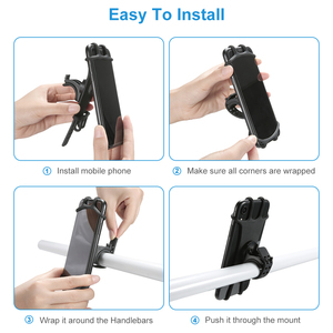<span class=keywords><strong>Soporte</strong></span> de teléfono móvil para bicicleta, <span class=keywords><strong>soporte</strong></span> de teléfono móvil para motocicleta, para iPhone, Samsung, Xiaomi, Gsm, Hoder Fiets - Product Image 5
