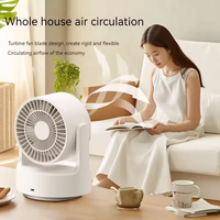 Nouveau modèle 2026 : Miroir de maquillage avec ventilateur circulateur d'air, éclairage LED et oscillation 3D, petit ventilateur portable