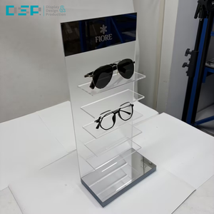 DSP Vietnam Factory Wholesale Acrylic Eye Glasses Sunglasses Display <b>Stand</b> Countertop Rack Polished Surface Beveled Edges - Product Image 5