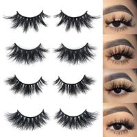 Vente en gros 25mm 3D Cils Vison Moelleux Échantillon Gratuit Naturel Épais Faux Cils Avec Boîte Modèle 20mm de Longueur