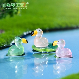 Nouveaux produits transfrontaliers Weij : Flamants roses lumineux en micro-paysage, décorations de jardinage DIY, accessoires en sachet surprise - Product Image 5