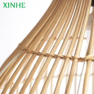 XH decorazione per la casa lampada <span class=keywords><strong>artigianale</strong></span> in Rattan fatta a mano Decor Wicker E27 ciondolo <span class=keywords><strong>paralume</strong></span> a soffitto lampada a sospensione in rattan - Product Image 5