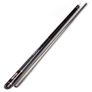 Venta de Fábrica: Taco de <span class=keywords><strong>Billar</strong></span> y Snooker Ligero de Fibra de Carbono 3K Twill con Tela de Carbono Toray y Acero Inoxidable Negro - Product Image 2