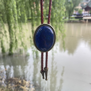 Personalizable BOLO TIE cadena ornamento turquesa ágata colgante accesorios Vintage camisa cadena <span class=keywords><strong>Poirot</strong></span> Bolo corbata regalos exquisitos - Product Image 3