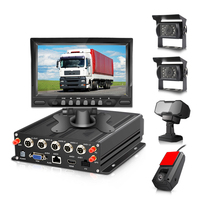 Enregistrement en boucle CCT 1080P HD Suivi à distance Camion Voiture Bus CCTV Boîte noire de voiture Système DVR mobile AI 4G GPS Wifi MDVR avec ADAS DSM