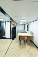 Maison conteneur extensible double face de 40 pieds, maison modulaire préfabriquée pliable, étanche avec cuisine et salle de bain complètes