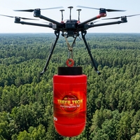 Nouvelle boule extinctrice de type CE certifiée - Boule d'extinction d'incendie pour drone, extinction d'incendie forestier à haute efficacité