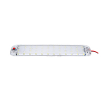 Lampe de lecture intérieure pour véhicule à 72 LED haute luminosité, boîtier transparent, écologique, DC 12-80V 10W, pour véhicules, camping-cars, caravanes