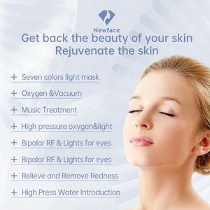 Deep Cleansing Acne Pigmentation Face Lift Black Head Remove 7 Color Treatment 8 in 1 Hydra Beauty Facial <b>Machine</b> - Product Image 4