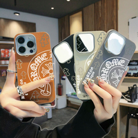 Étui de téléphone de luxe en cuir PU à motif croisé, antichoc, style urbain, pour iPhone 16 Pro Max (vente en gros)
