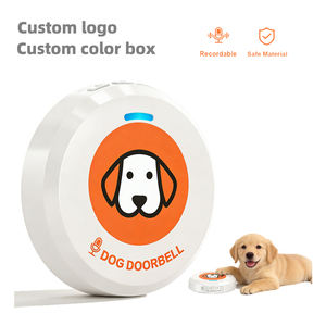 Sonnette pour chien Daytech avec réglages d'enregistrement personnalisables, bouton étanche pour l'entraînement du comportement extérieur des animaux de compagnie - Product Image 1