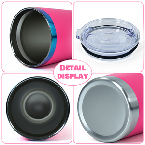 Tazza da auto personalizzata da 20 oz in acciaio inossidabile per l'inverno e l'estate, con rivestimento ionico, tazza isolata arcobaleno da 20 oz per bevande calde e fredde - Product Image 5