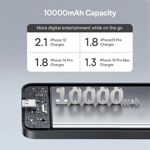 磁性便携式电源组10000毫安无线充电器，带<span class=keywords><strong>usb</strong></span>-c电缆20w输出功率类型-C输入接口 - Product Image 2