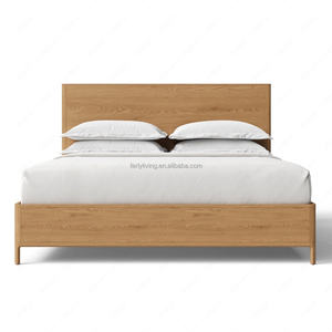 FERLY Letto Moderno di Lusso con Struttura in Legno Massello, Design Confortevole e Morbido, Dimensioni Matrimoniale o Queen, Mobili per Camera da Letto in Legno di Quercia - Product Image 4