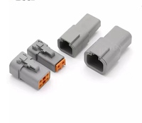 Konektor Otomotif TE 1 2 3 4 5 6 Pin JST DTP06-4S Terminal Kabel Harness ROHS untuk Kualitas Tinggi dengan Rating 600V