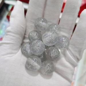 Cuentas Espaciadoras Redondas de Acrílico Esmerilado de 16 mm para Bolígrafos - Product Image 1