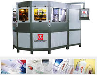 Sérigraphie imprimantes multi couleur bouteille en verre automatique Full Servo 3 couleur machine de sérigraphie