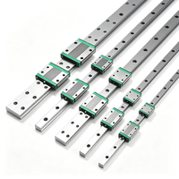Rail de guidage linéaire robuste avec bloc coulissant en acier inoxydable traité à l'oxyde noir, longueur personnalisée pour machine de découpe laser