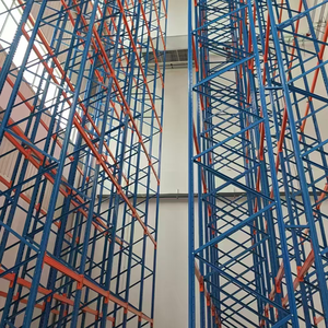 Estantería de Almacenamiento Automática para Almacén Deno, Totalmente Metálica, Reforzada, de Alta Resistencia, Capacidad de Carga de 2000 kg, 3-5 Niveles, Recubrimiento Electrostático Azul - Product Image 1