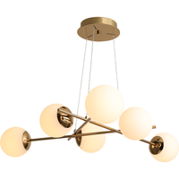 Nordique Led chambre lumière boule de verre plafonnier plafonnier lustre moderne salon luxe fer nordique applique murale