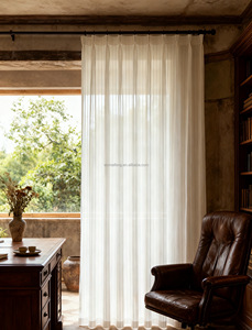 Cortinas Verticales Color Crema Nuevas de 2025, Cortinas Opacas para Protección Solar, para Dormitorio, Ventana de Bahía, Sala de Estar - Product Image 3