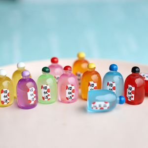 Miniature Simulation Bottle 3D DIY Resin Ornament Accessory Transparent <strong>Cherry</strong> <strong>Liqueur</strong> Dollhouse Resin Accessory KeyCharms - Product Image 1