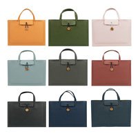 Étui pour ordinateur portable en cuir PU, élégant, portable, 12, 13, 14, 15, 16 pouces, étanche, fin, pour hommes et femmes