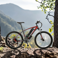 Vélo électrique de montagne à gros pneus haute performance de 26 pouces avec moteur arrière 36V 250W/500W cadre en acier à batterie au Lithium 36V