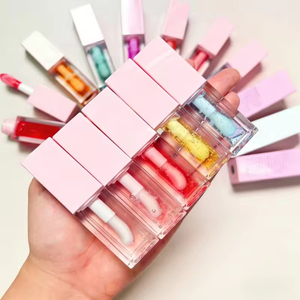 Huile à lèvres repulpante transparente végane rose de haute qualité en gros, huile aromatisante pour gloss à lèvres, marque privée - Product Image 1