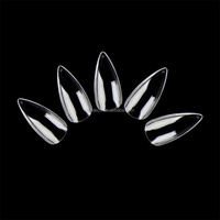 Nail art — faux-ongles pointus en Gel, extensions d'ongles pointus, Gel doux, épais, solide, French manucure