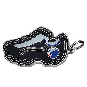 Porte-clés en métal émaillé doux personnalisé, porte-clés sportif en or et argent pour souvenir - Product Image 4