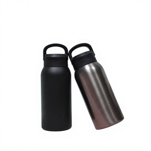 2026 Luxury Stainless Steel Water Bottle with Handle Wholesale Custom Logo Insulated Vacuum Flask Sports Gym Bottle Metal Flask - Product Image 1