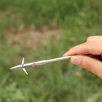 STARCN 1144 Fléchettes de pêche en acier inoxydable pour lance-pierre et pêche sous-marine, flèches de tir à l'arc haute dureté pour la pêche au catapulte