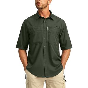Camisa con Botones y Logotipo Personalizado, Protección Solar UPF50, Camisa de Pesca para Hombre de Secado Rápido, Cómoda y Transpirable - Product Image 6
