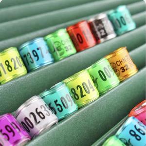 Customization High Quality Plastic Eco-Friendly Pigeon <strong>Leg</strong> <strong>Ring</strong> <strong>Bird</strong> Band Name Mobile &amp; Serial Numbers <strong>Bird</strong> Supplies - Product Image 4