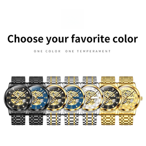 Reloj de Pulsera de Moda Casual con Correa de Acero Inoxidable, Resistente al Agua, con Diamantes, Logotipo Personalizado, Reloj Automático, Relojes Mecánicos - Product Image 5