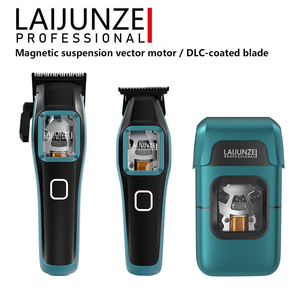 Laijunze Maglev Vector Motor 2600mAh DLC Blade Cordless Pro Hair Kit Rasoio <span class=keywords><strong>Barba</strong></span> <span class=keywords><strong>Uomo</strong></span> 3-in-1 per Uso Alberghiero con Ricarica - Product Image 1