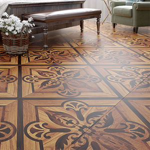 Bouquet de sol en bois massif multicouches, style européen, en teck de noyer noir, pour arrière-plan de la maison, <span class=keywords><strong>protection</strong></span> de l'environnement des murs - Product Image 1