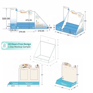 <span class=keywords><strong>Cajas</strong></span> de Exhibición de Cartón Pequeñas de 2 Niveles con Orificios, Exhibidores de Papel Corrugado Económicos para Escritorio, para Galletas, Comida para Mascotas y Gatos - Product Image 4