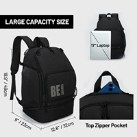 Sac à dos de sport unisexe grande capacité, pratique pour le basketball et le football, durable, vente chaude en usine, sac de sport