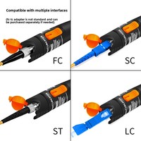 Lápiz de prueba de fibra óptica de luz roja de 5/10/20/30 km, herramienta de empalme en frío con conectores SC/FC/ST/LC - Venta al por mayor