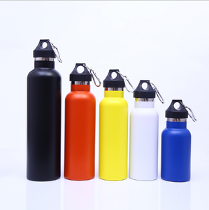 Botella termal de agua deportiva de acero inoxidable de doble pared de 1000 ml con tapa de mosquetón con asa - Product Image 6