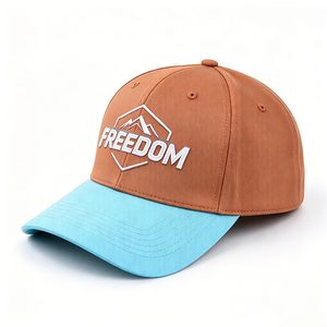 Casquette de baseball trucker bicolore avec broderie 3D, logo montagne FREEDOM, visière incurvée, snapback, pour hommes et femmes, extérieur, 100% polyester - Product Image 4