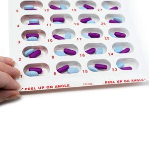 Medi-Aid Cor Codificado AM/PM Mensal 31 Dia Medicação Blister Cartões - Product Image 4