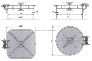 Copri portello di piccole dimensioni in acciaio marino ad azione rapida tipo C - Product Image 5