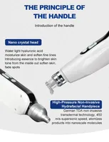 Nouvelle conception de machine de mésothérapie sans aiguille, appareil Jet Peel, pistolet injecteur Meso sans aiguille EMS Nano